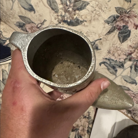 Rustic Silver Boot Vase - Picture 3 of 4